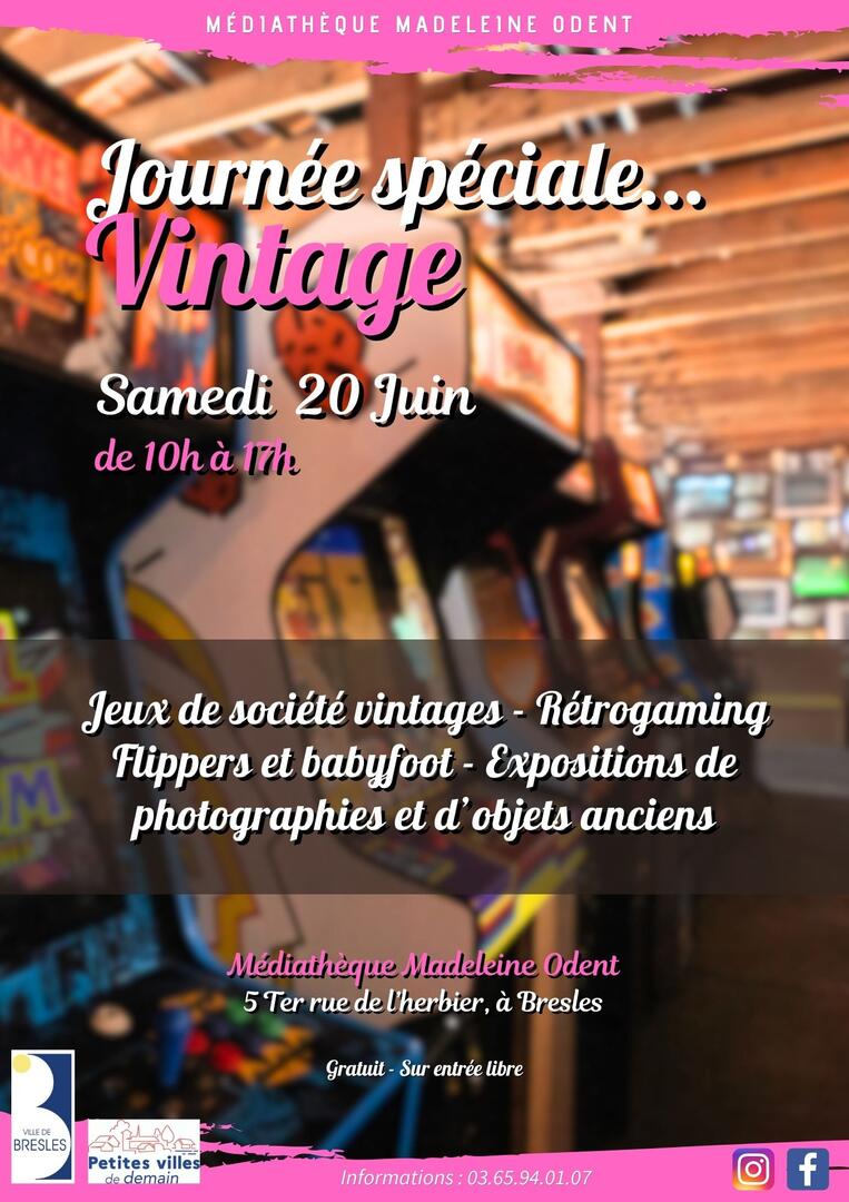 Affiche journée vintage