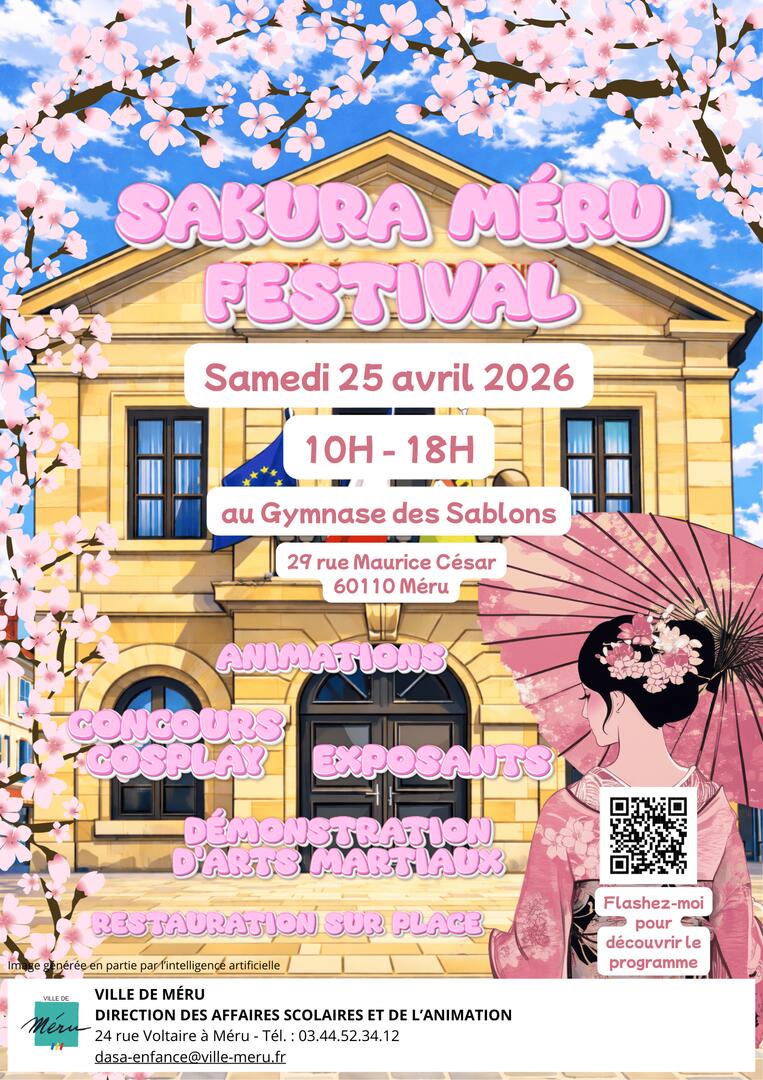 Affiche Sakura Méru Festival