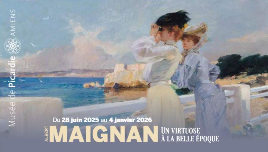 Albert Maignan Les Mouettes Côtes d'Azur 1906 huile sur toile 46x51,3 cm le Havre musée d'art moderne André Malraux