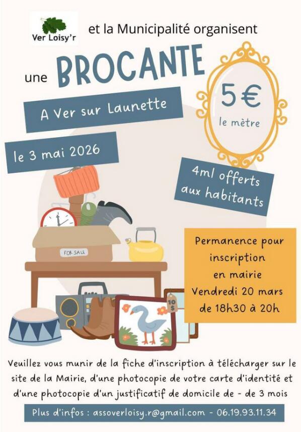 Brocante Ver - 3 mai