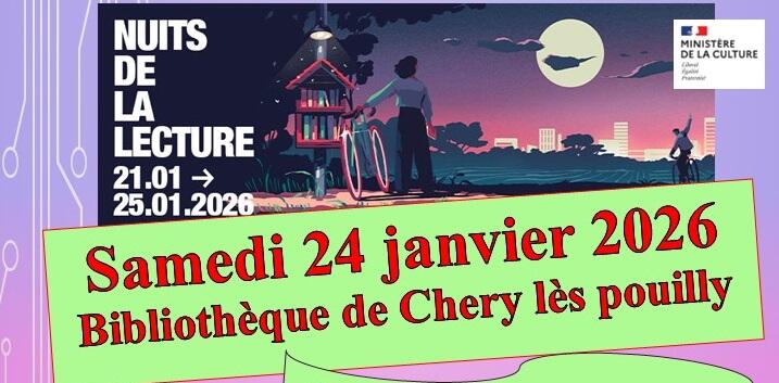 Nuits de la lecture 2026 < Chéry-lès-Pouilly < Aisne < Picardie