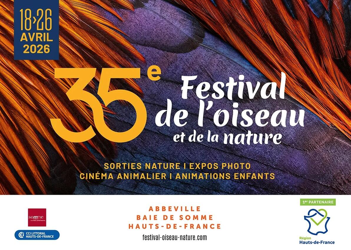 Affiche festival de l'oiseau 2026