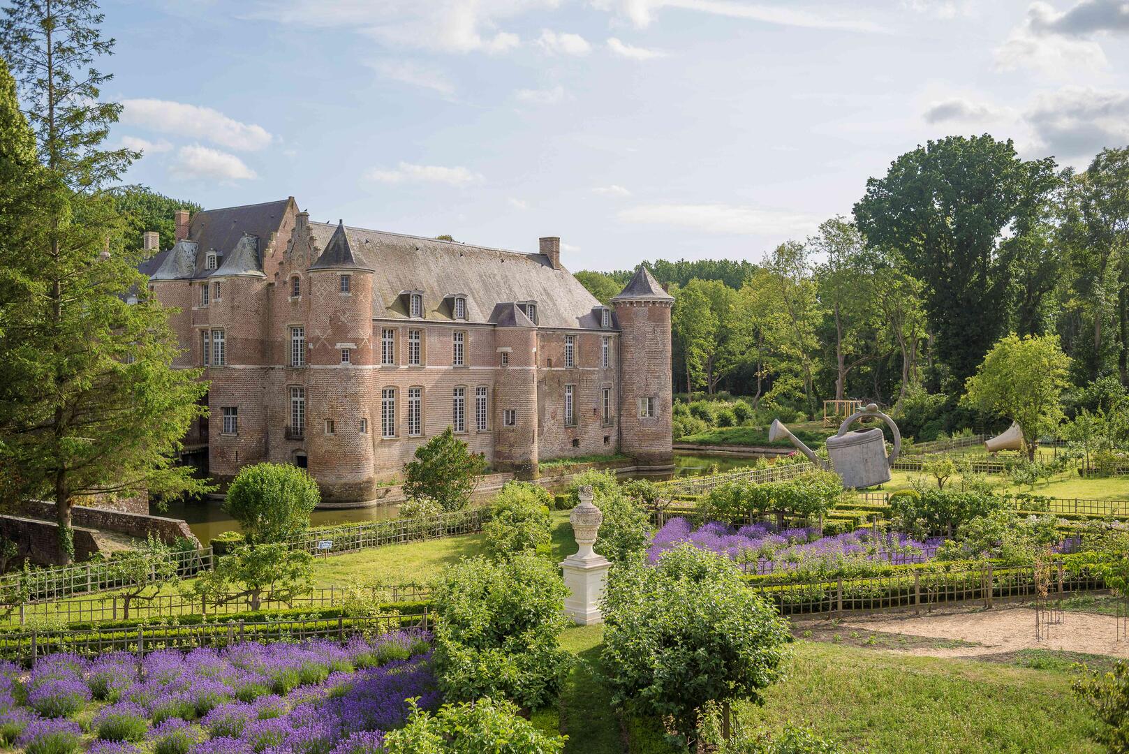 Chateau d'Esquelbecq - Jardins lavande - Chateau d'esquelbecq©