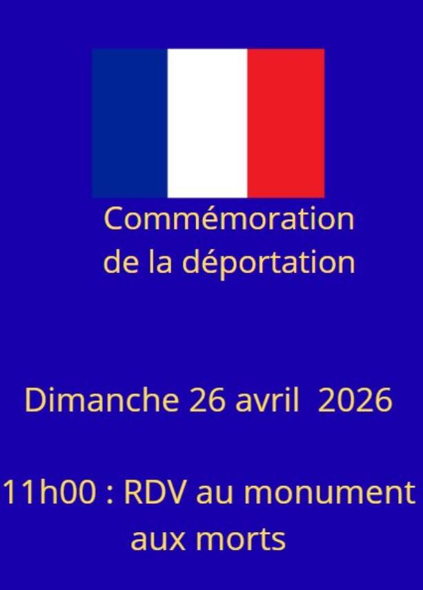 Commémorations - 26 avril
