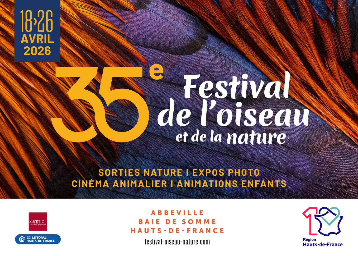 Affiche du Festival de l'Oiseau 2026