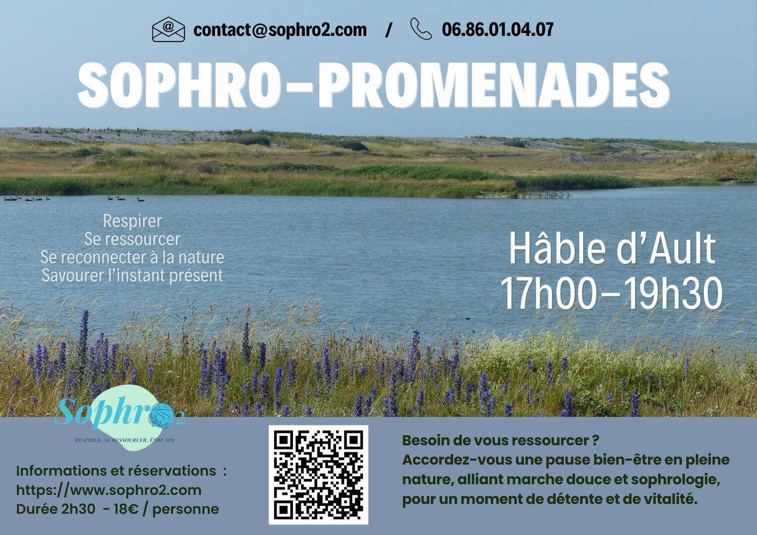 Informations et réservations : https://www.sophro2.com Durée 2h30 - 18€ / personne - 1