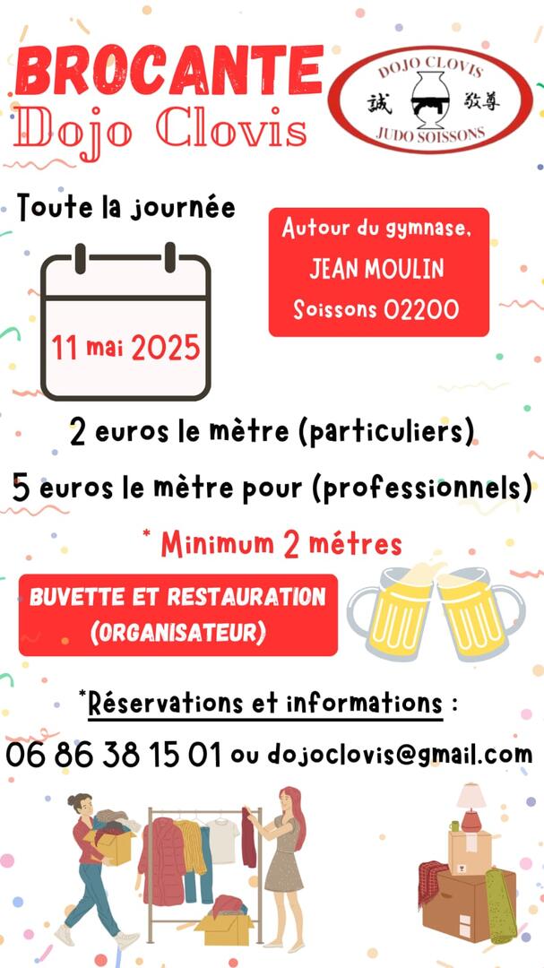 Brocante dojo clovis