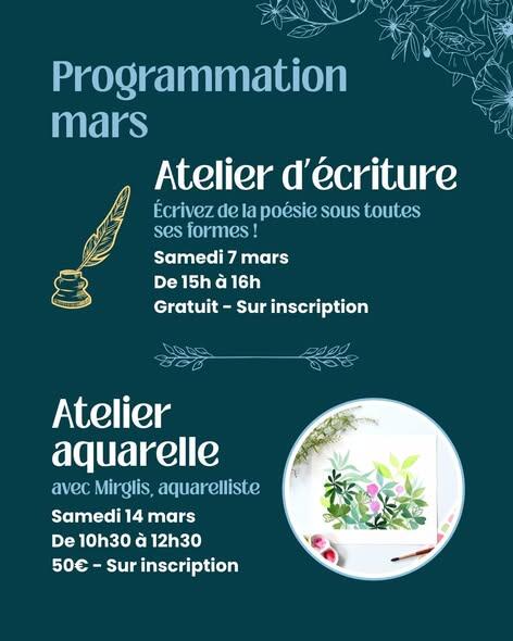 Prog librairie 1 - mars