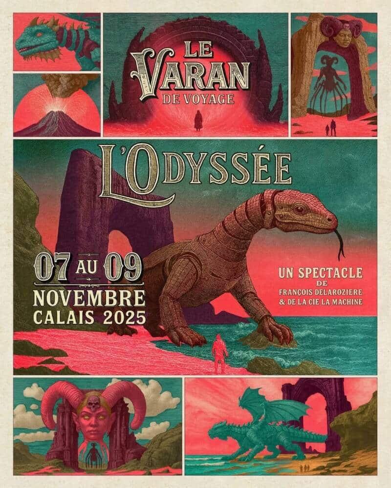 Affiche de l'Odyssée : Varan de Voyage