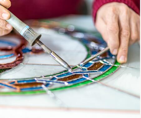 Vitrail Abbye Moncel