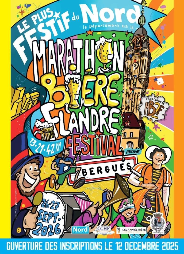 marathon biere flandre festival Bergues 2026