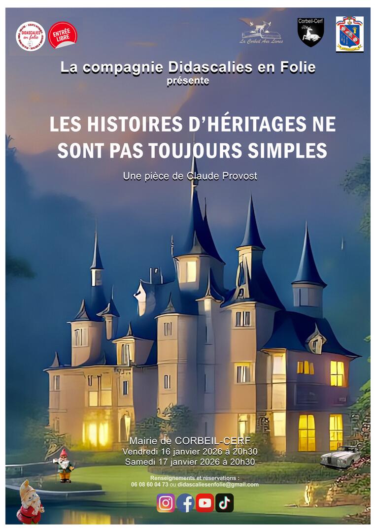 Les histoires d’héritages ne sont pas toujours simples” Une comédie de Claude Provost