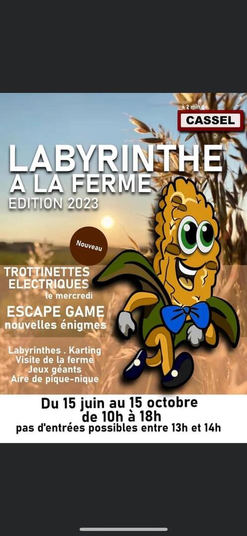 labyrinthe à la ferme