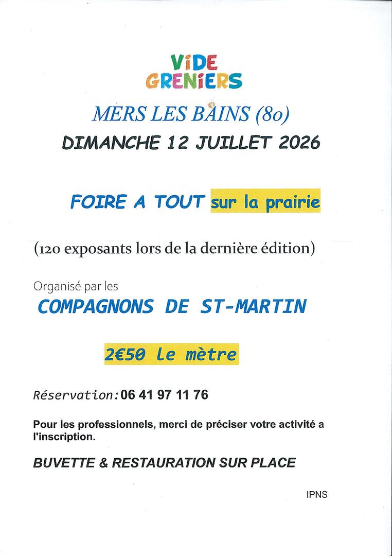 071226 - MERS - foire à tout Compagnons de St Martin