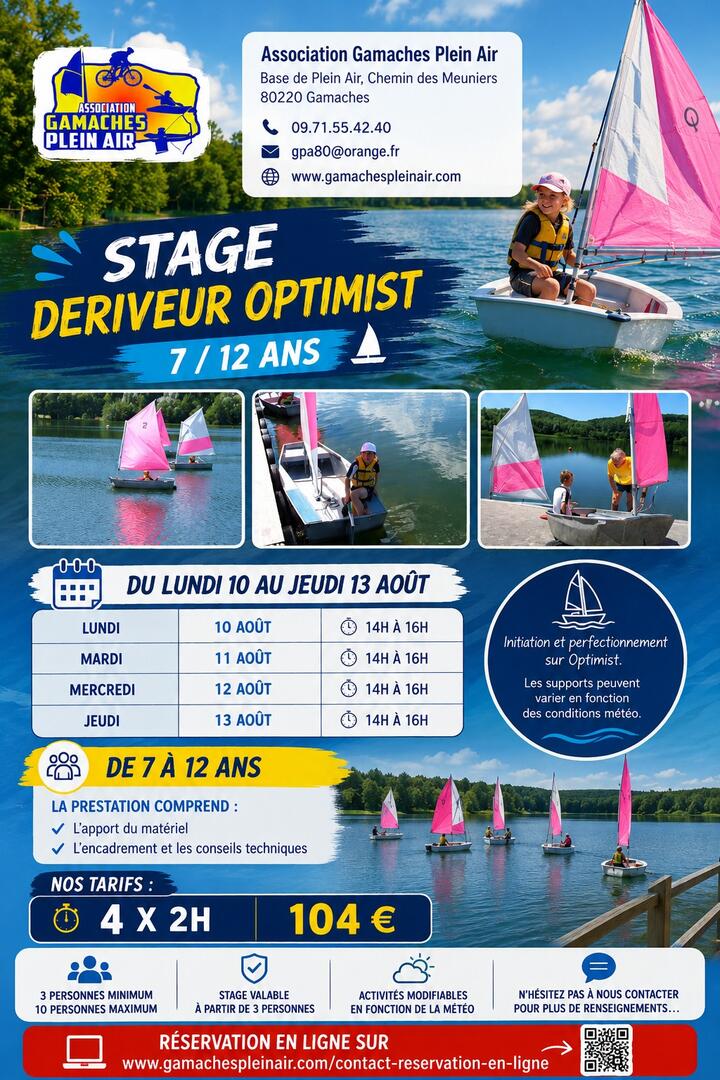 081326 - GAMACHES - Stage dériveur Optimist