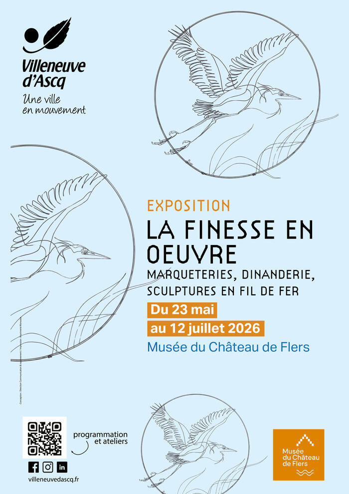 Exposition La Finesse en Œuvre : marqueteries, dinanderies, sculptures en fil de fer_1
