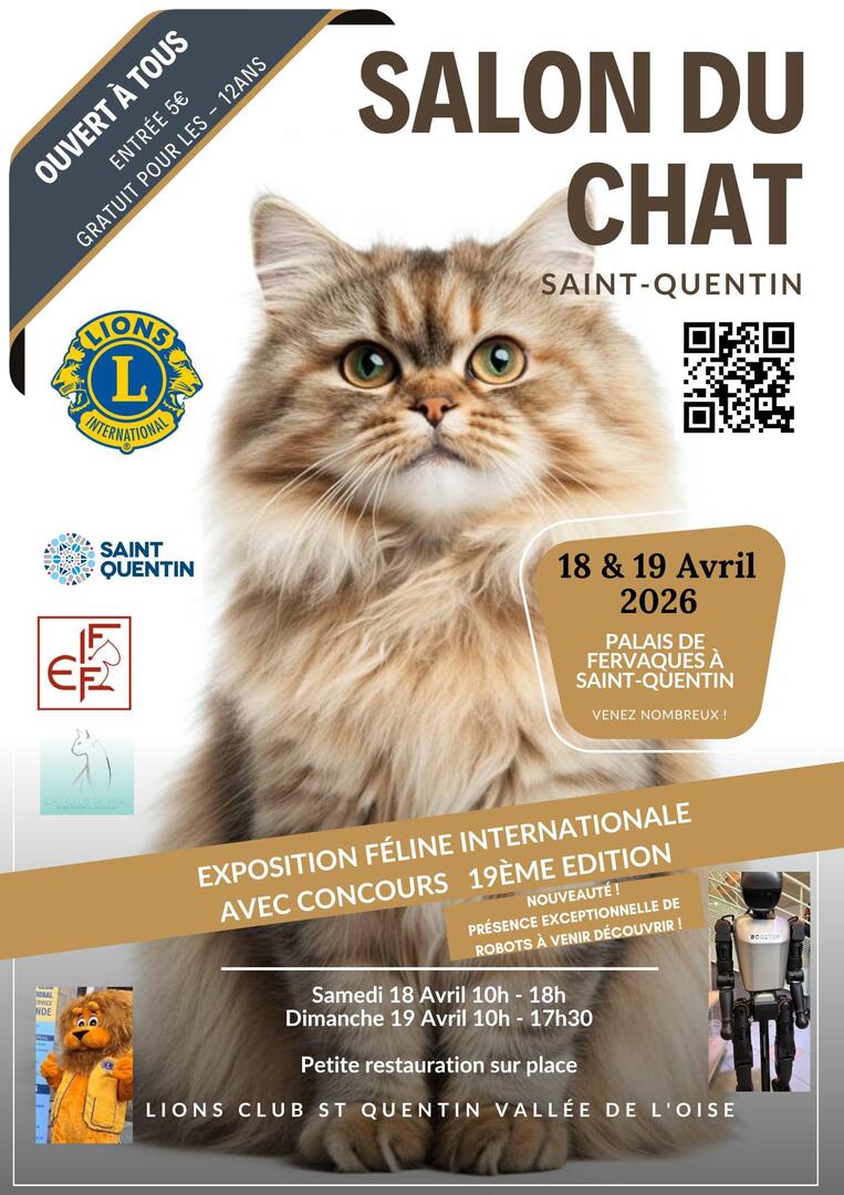 18 ET 19 AVRIL SALON DU CHAT