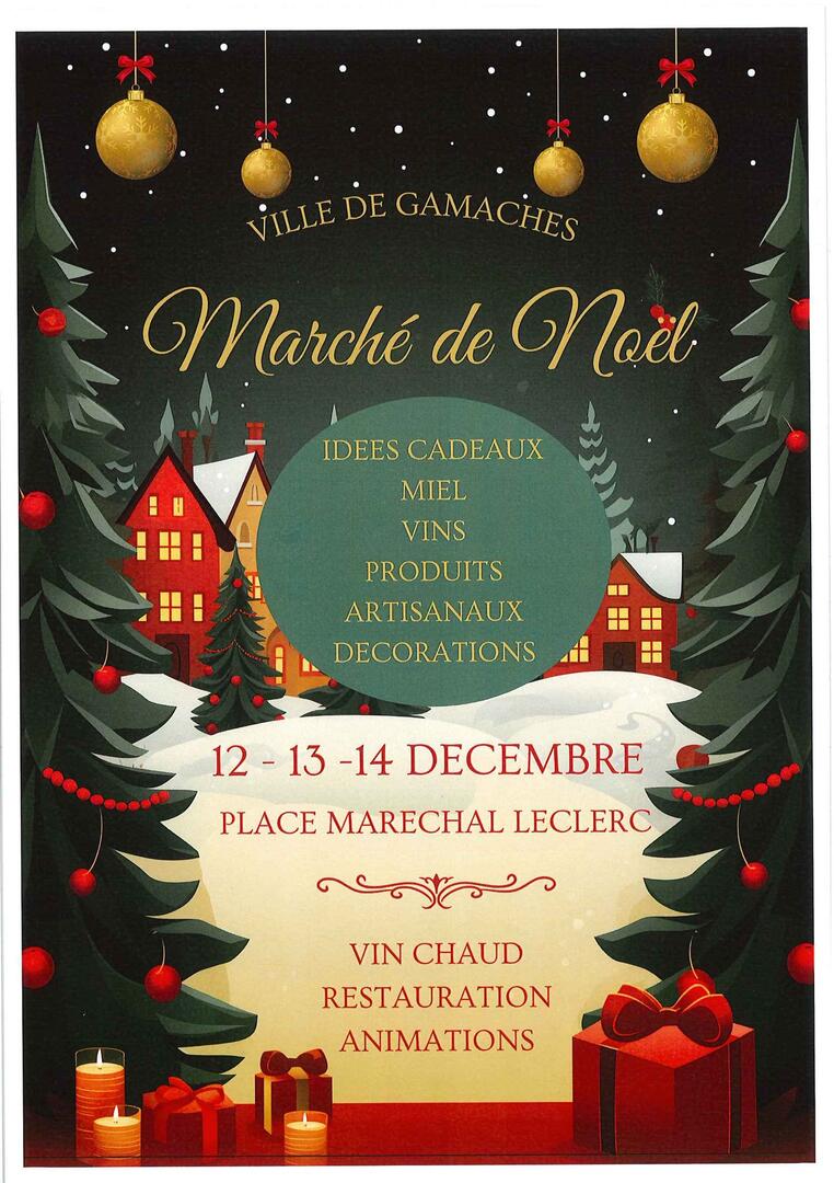 121425 - GAMACHES - Marché de Noël