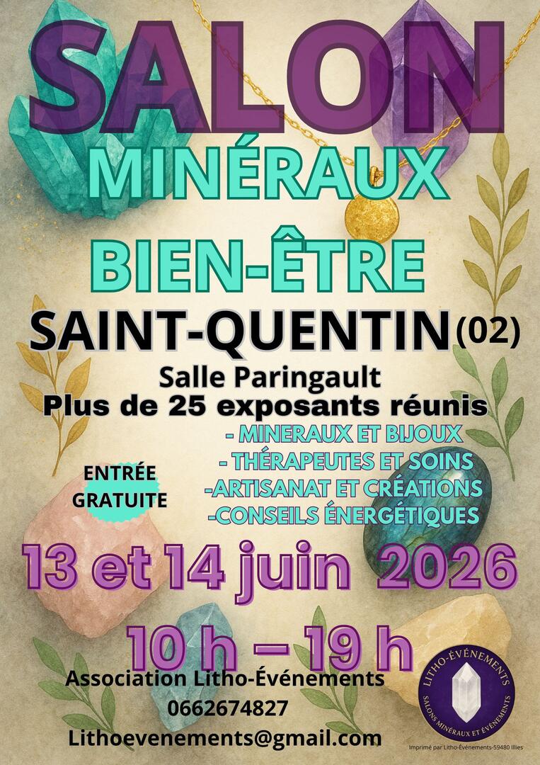 13 ET 14 JUIN SALON MINERAUX