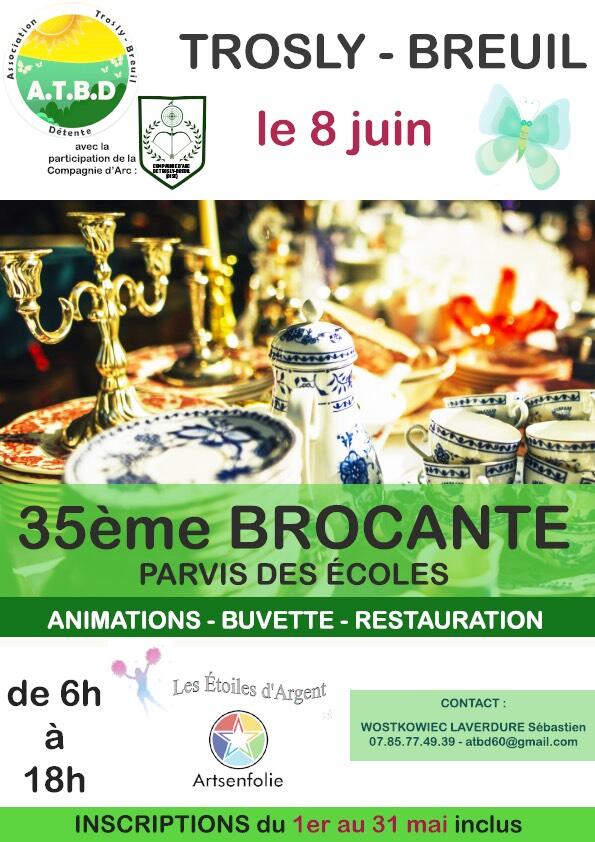 Affiche brocante 08 juin