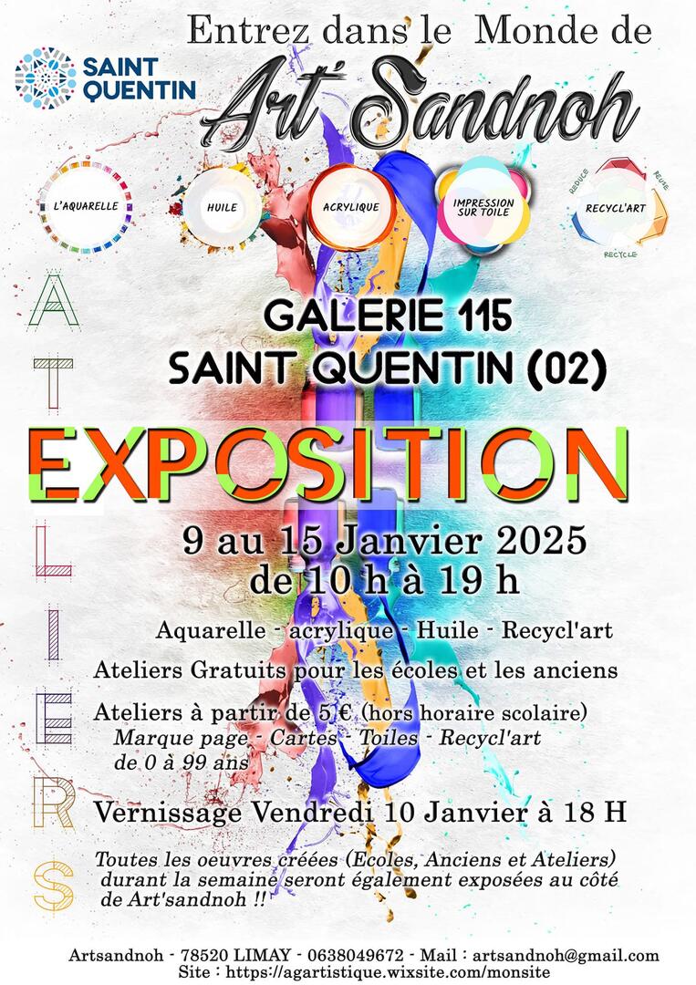 Exposition : Art’Sandnoh à la Galerie 115 (Saint-Quentin) | Site ...