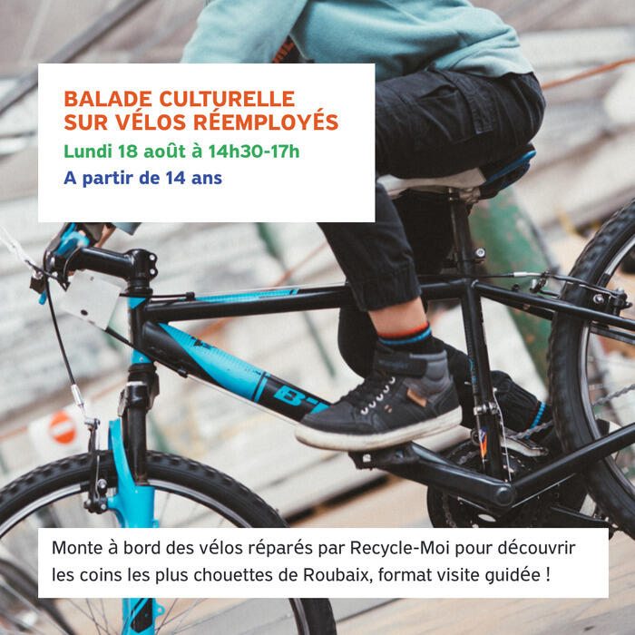 Balade culturelle à Roubaix, sur vélos réemployés !_1
