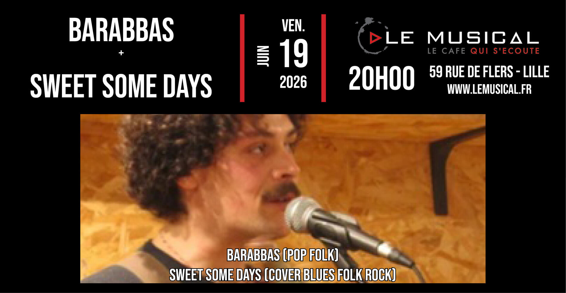 Live: Barabbas (pop folk) + Some sweet days (covers folk blues rock)_1
