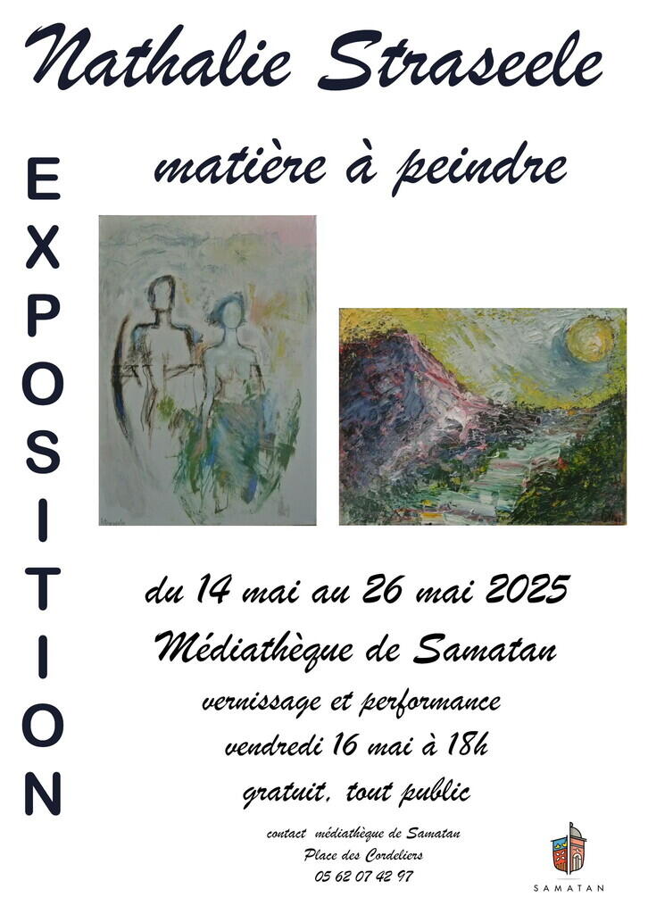 Affiche Expo médiathèque