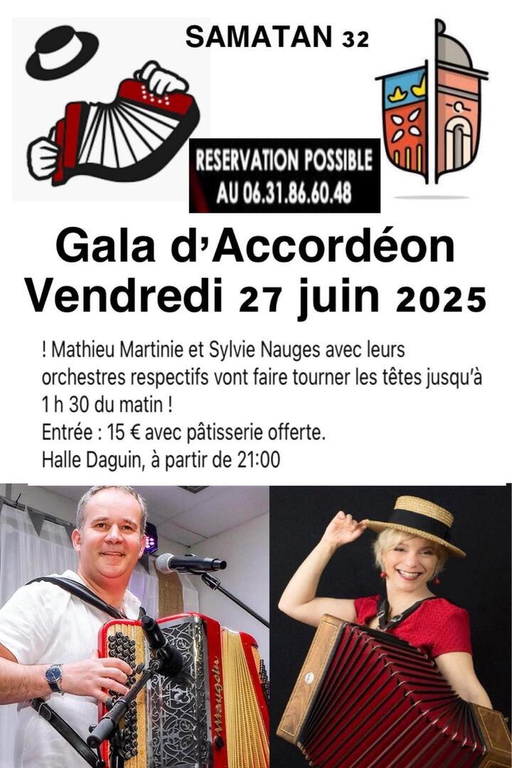 Affiche gala accordéon