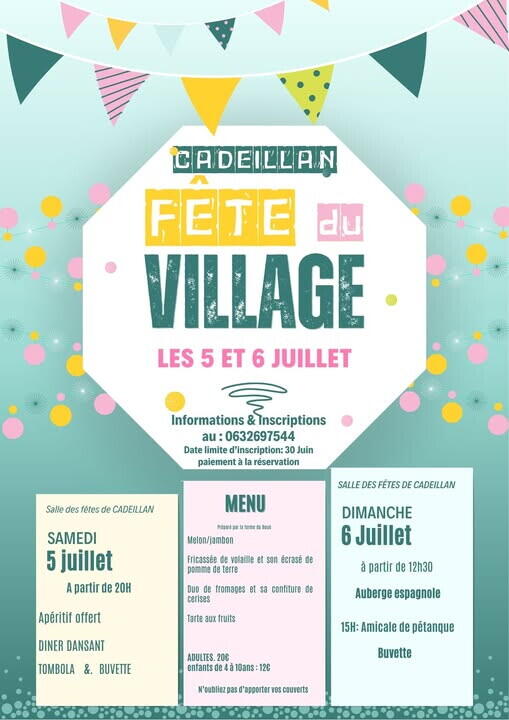 Affiche fête locale