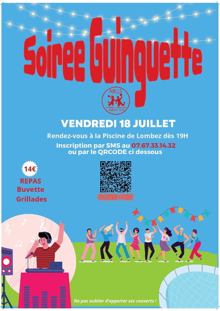 Affiche soirée guinguette