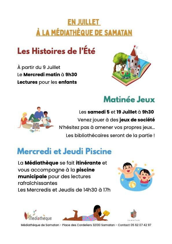 Affiche Matinée jeux, Samatan