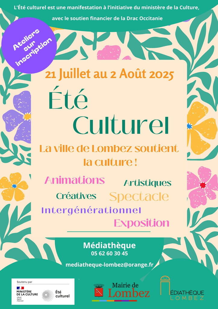 Affiche été culturel