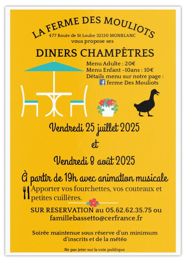 Affiche Diner champêtre