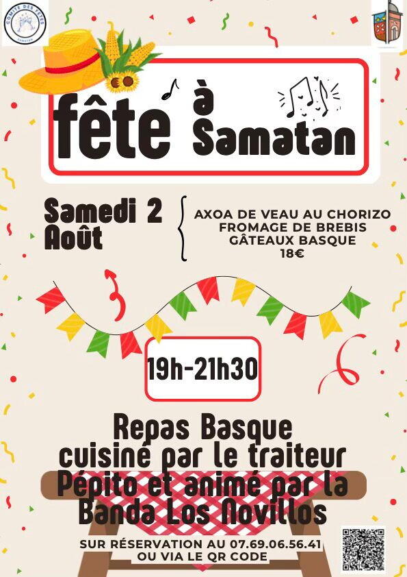Affiche repas basque