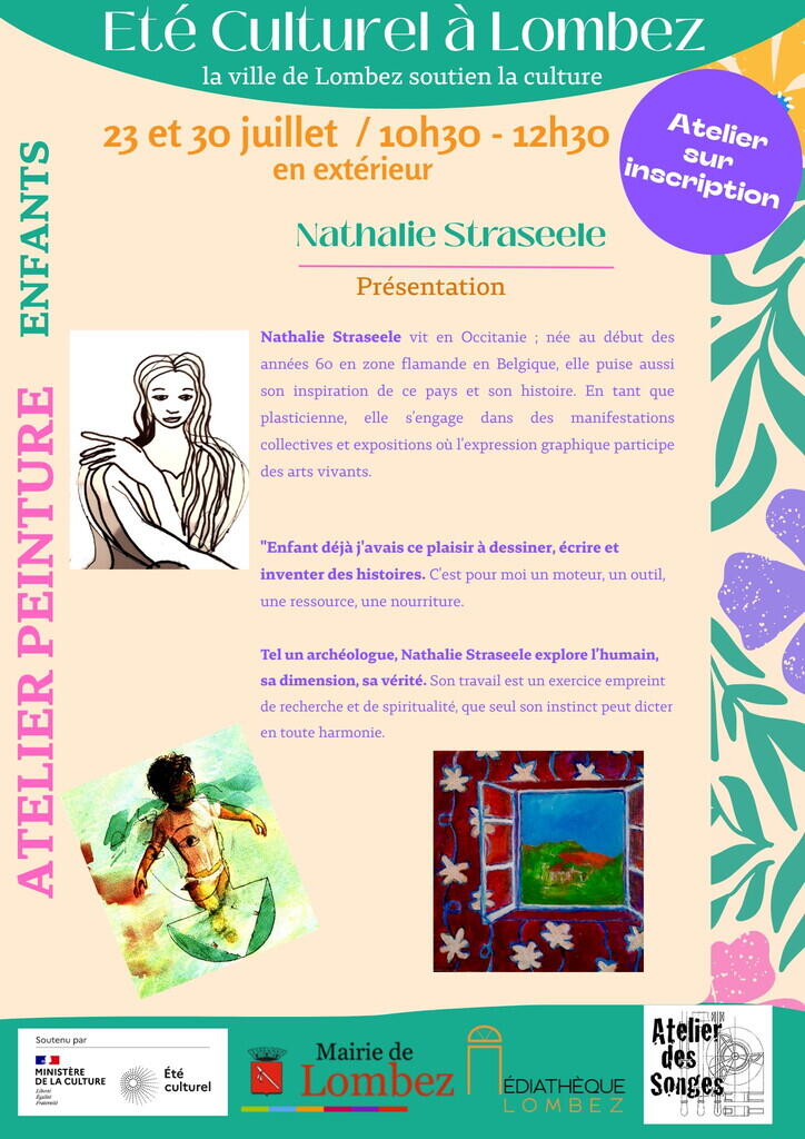 Affiche atelier peinture