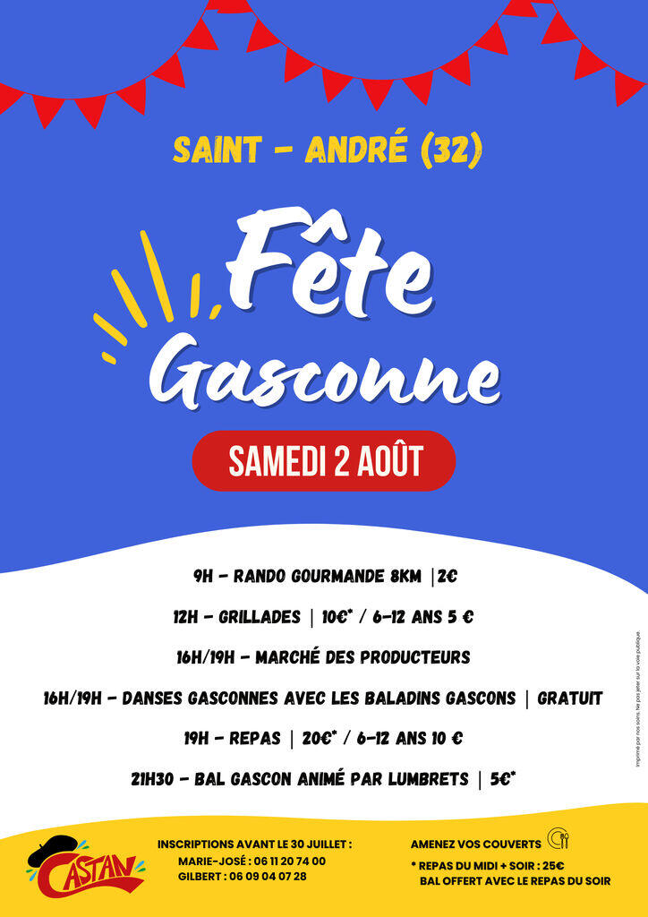 Affiche fête gasconne