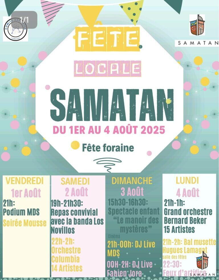 Affiche fête locale