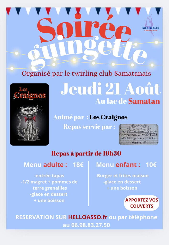 Affiche soirée guinguette