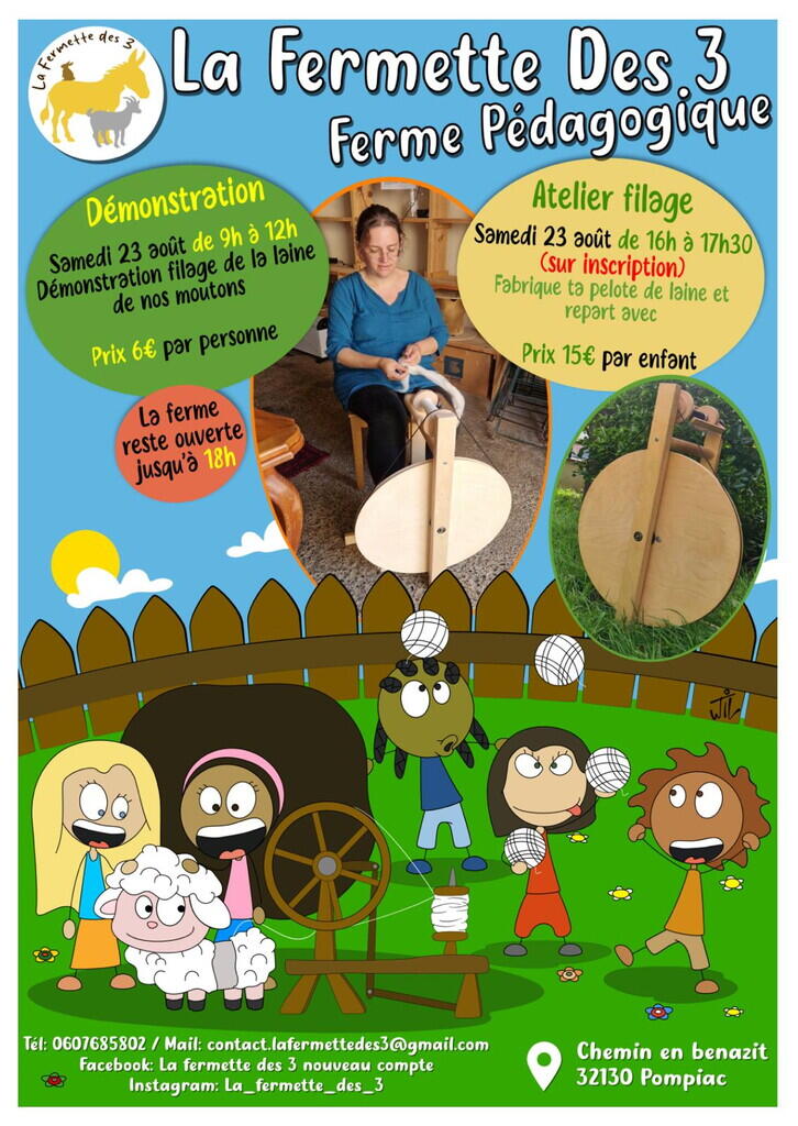 Affiche filage de laine