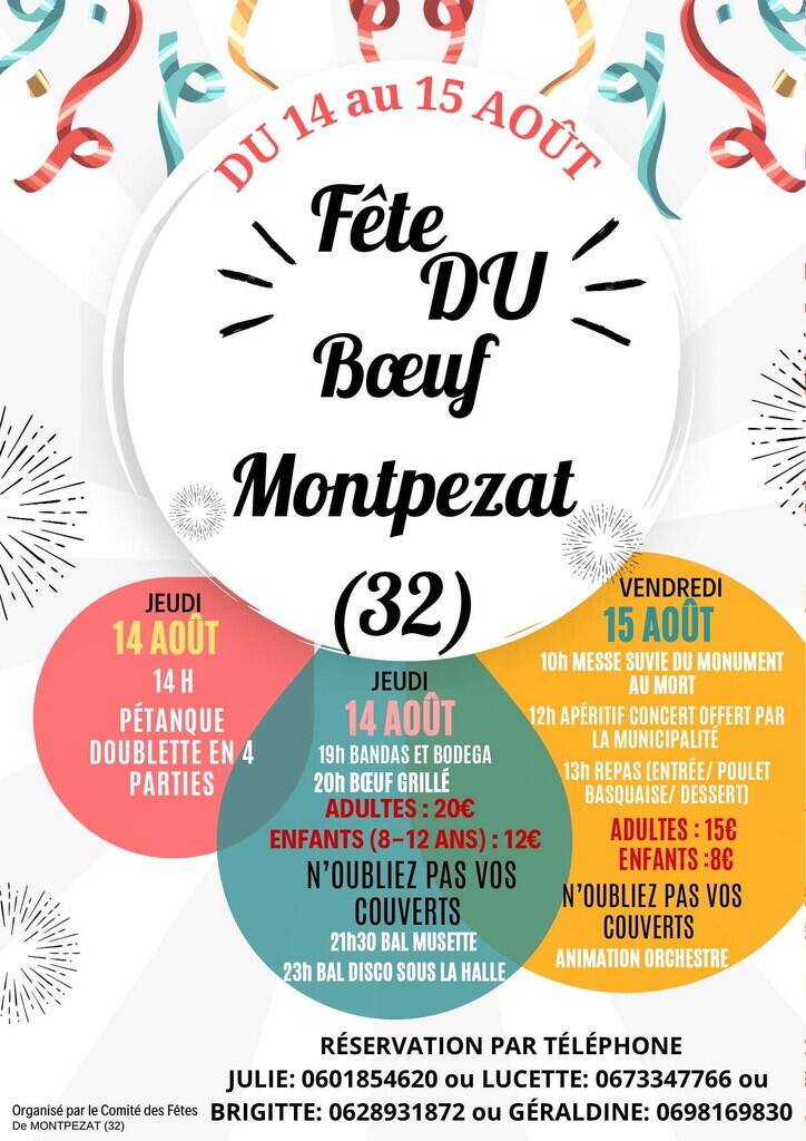 Affiche fête du boeuf