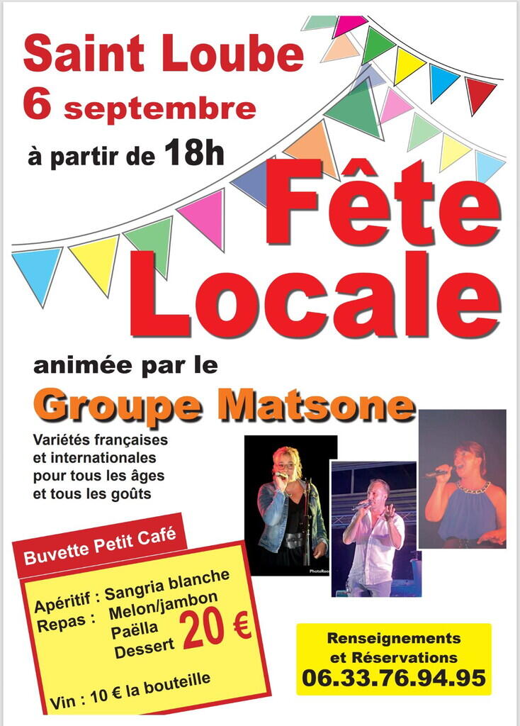 Affiche fête locale