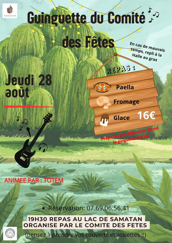 Affiche soirée guinguette