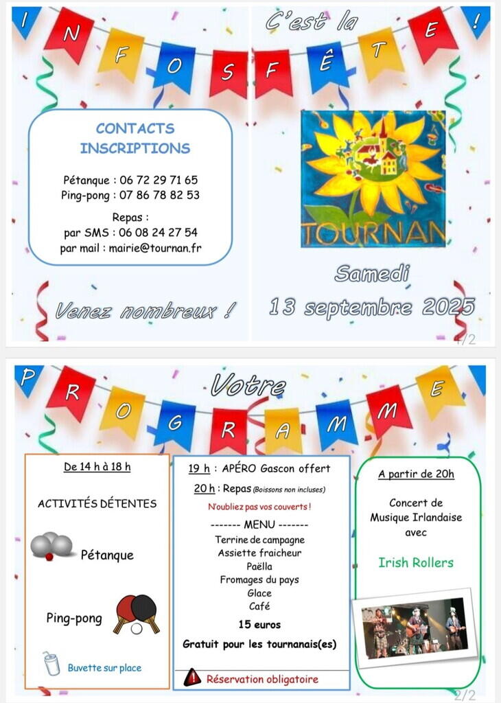 Affiche fête locale