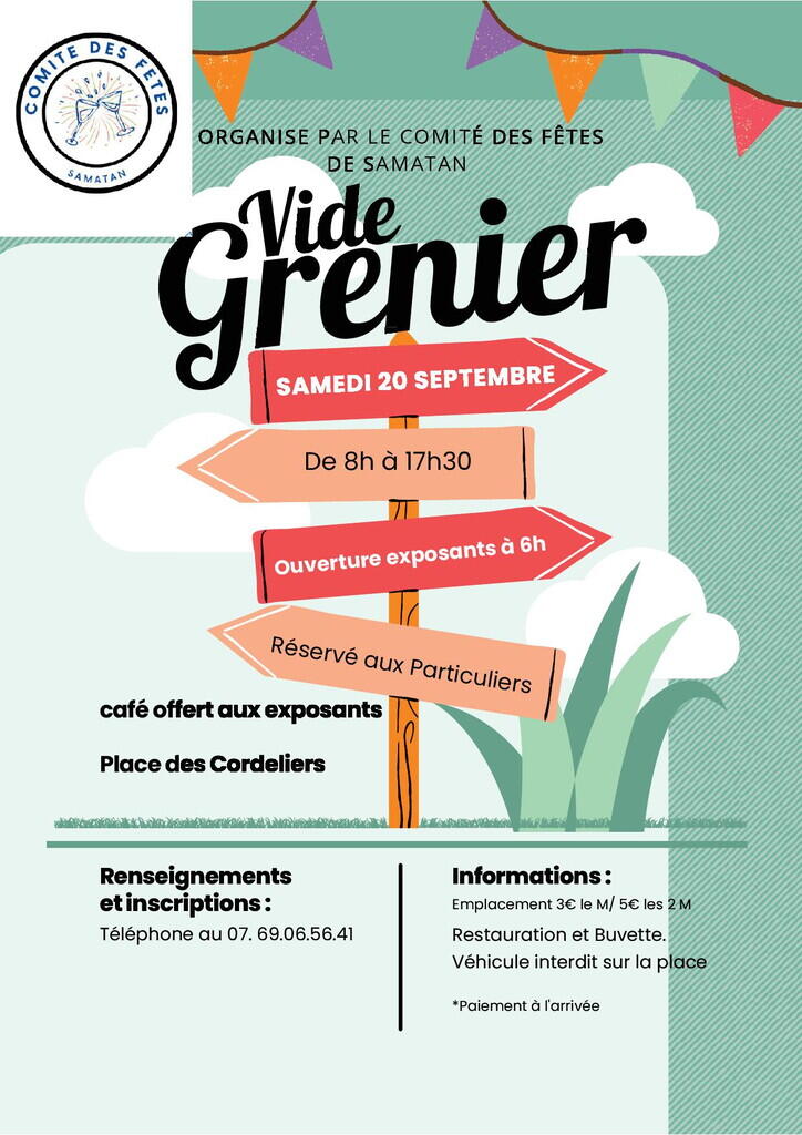 Affiche vide grenier