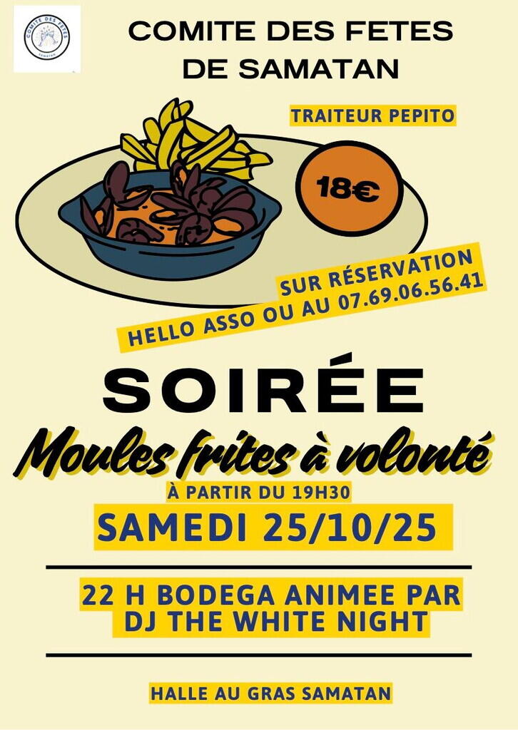 Affiche moules frites