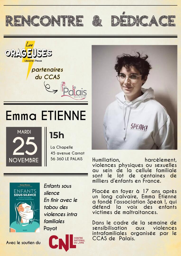 Rencontre et dédicace - Emma Etienne - 25 novembre.jpg