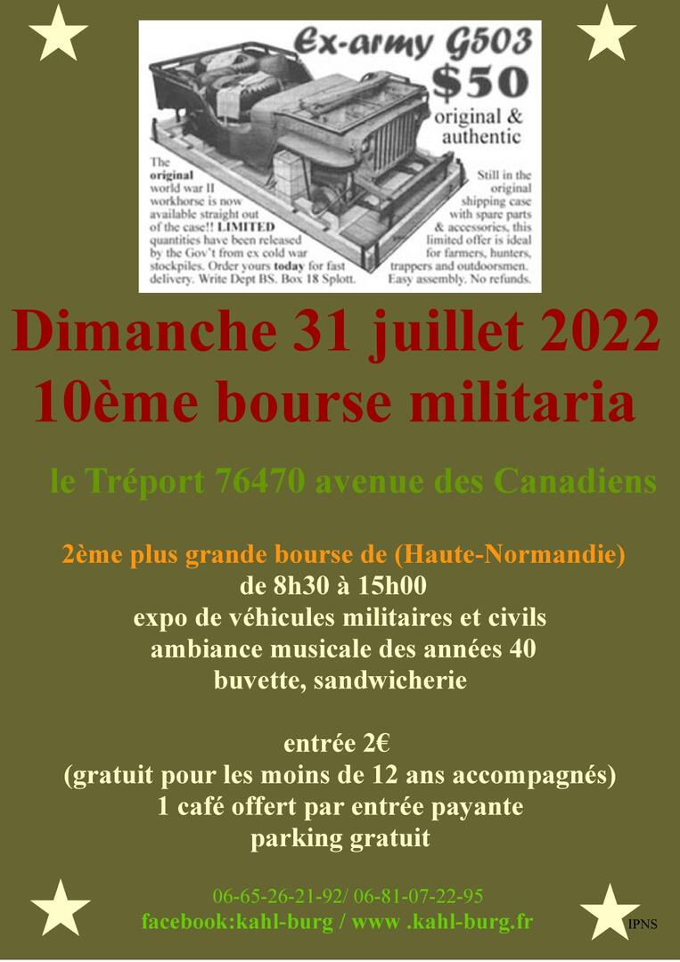 073122 - LE TREPORT - Bourse militaria