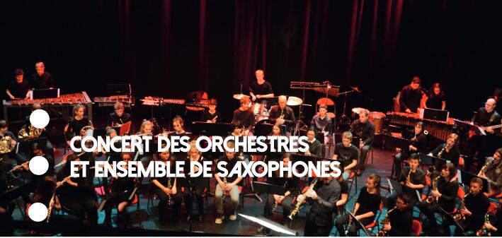 Concert des orchestres et ensemble de saxophones