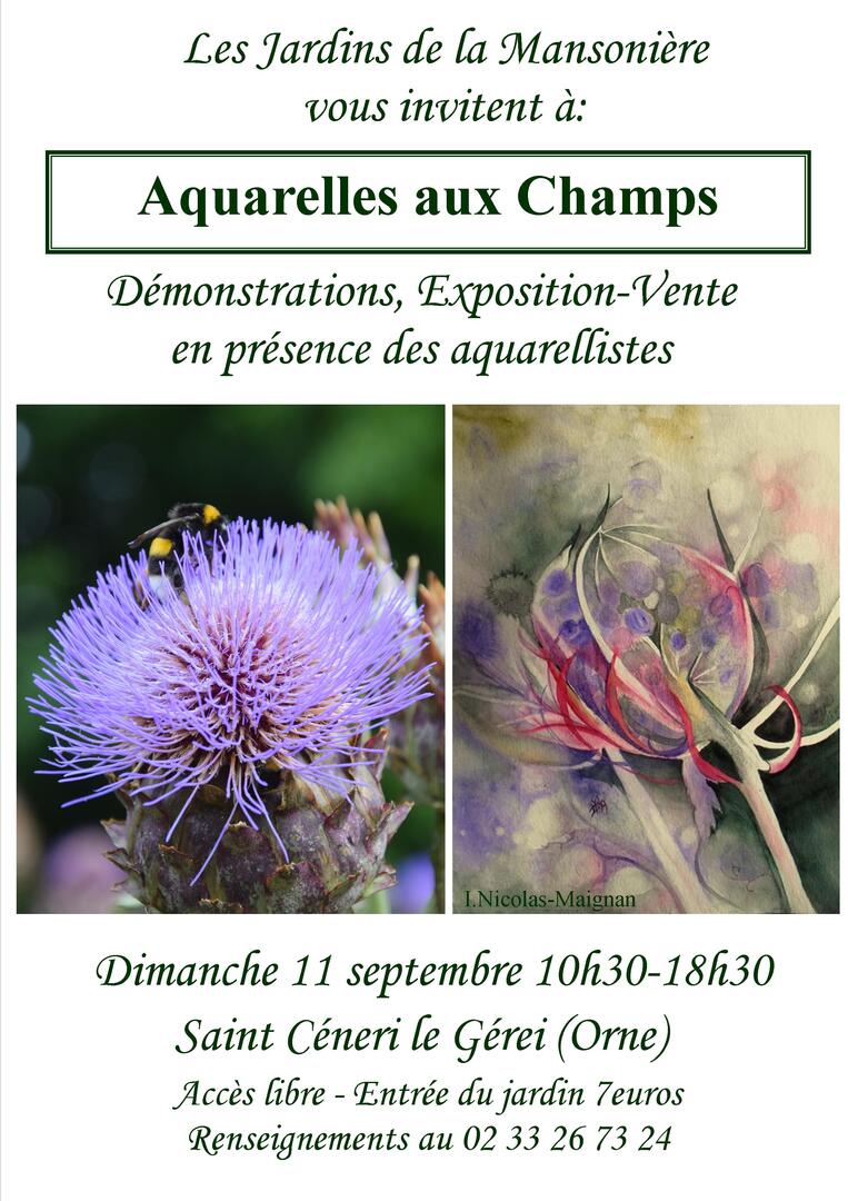 Aquarelles aux champs Mansonière 11 09